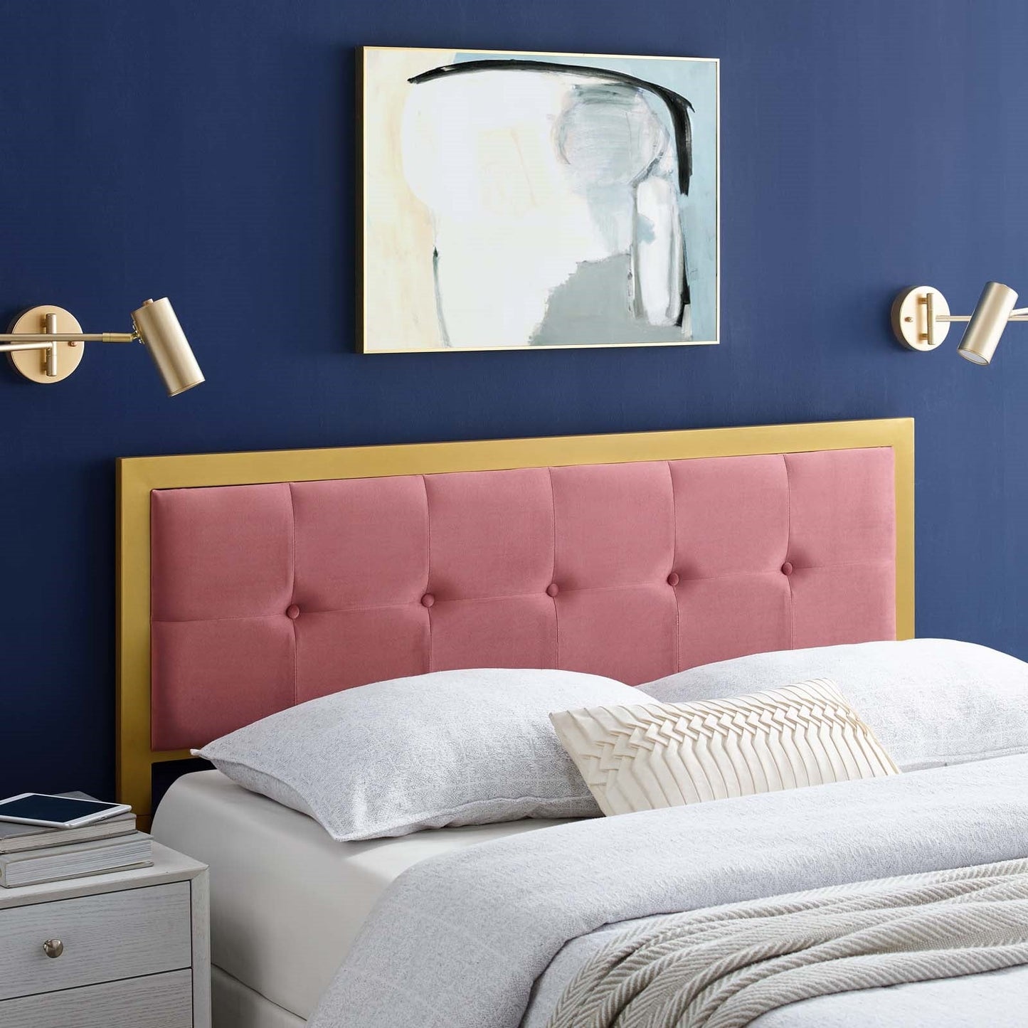Modway Teagan Tufted Twin Performance Velvet Headboard | Headboards | Modishstore-7