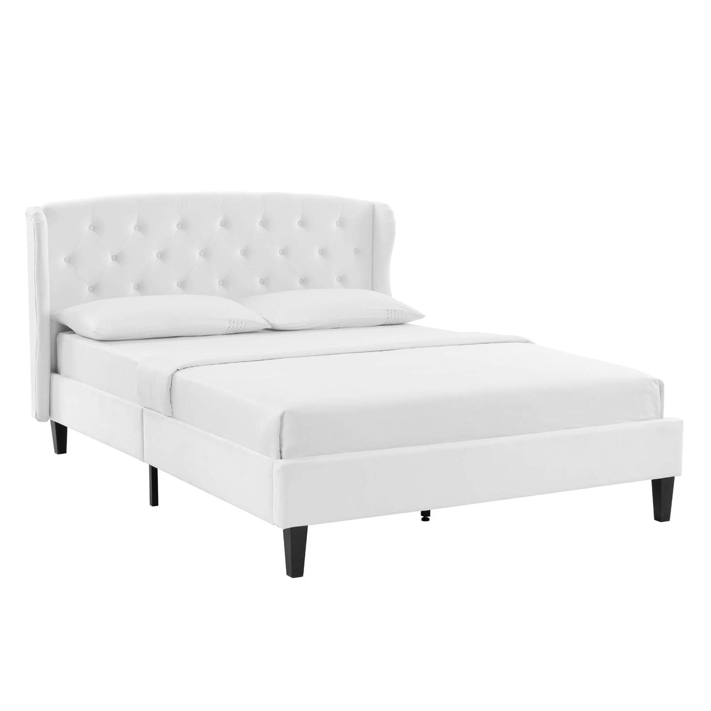 Modway Penelope Tufted Wingback Queen Performance Velvet Platform Bed | Beds | Modishstore-16