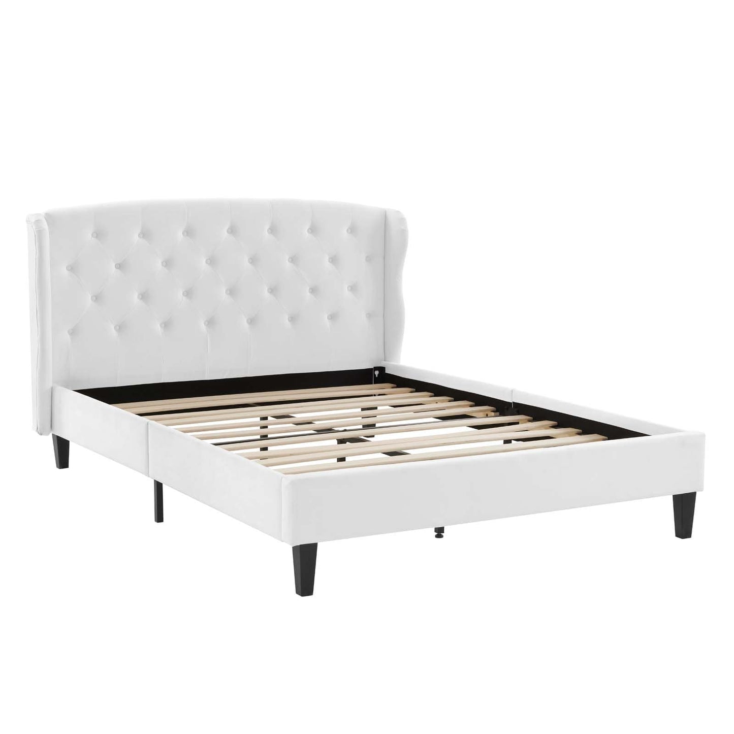 Modway Penelope Tufted Wingback Queen Performance Velvet Platform Bed | Beds | Modishstore-19