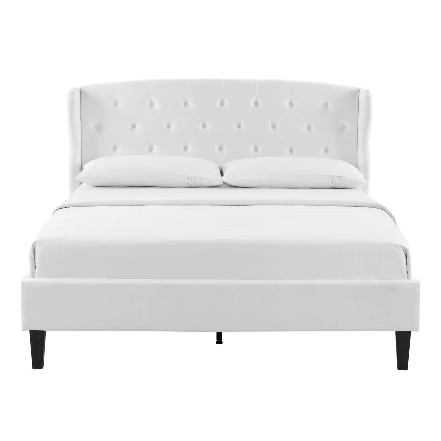 Modway Penelope Tufted Wingback Queen Performance Velvet Platform Bed | Beds | Modishstore-21