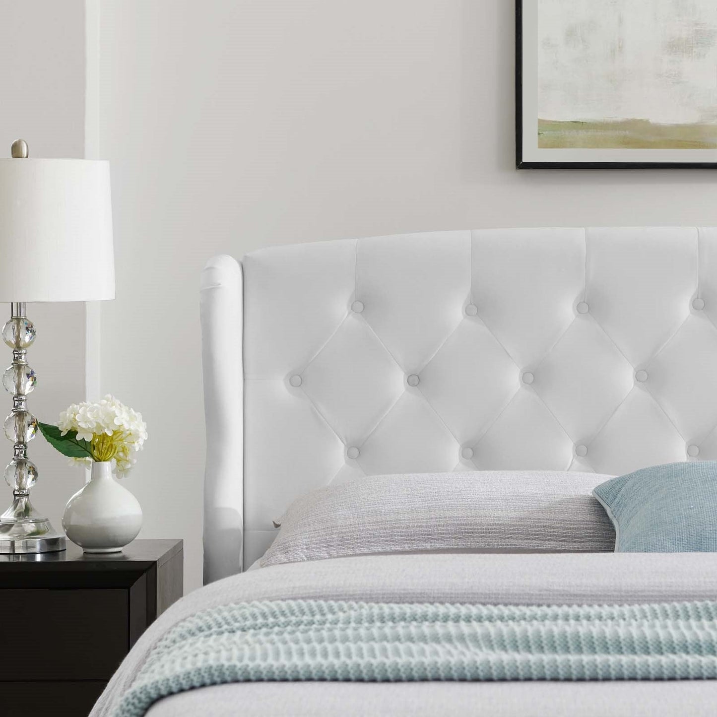 Modway Penelope Tufted Wingback Queen Performance Velvet Platform Bed | Beds | Modishstore-18