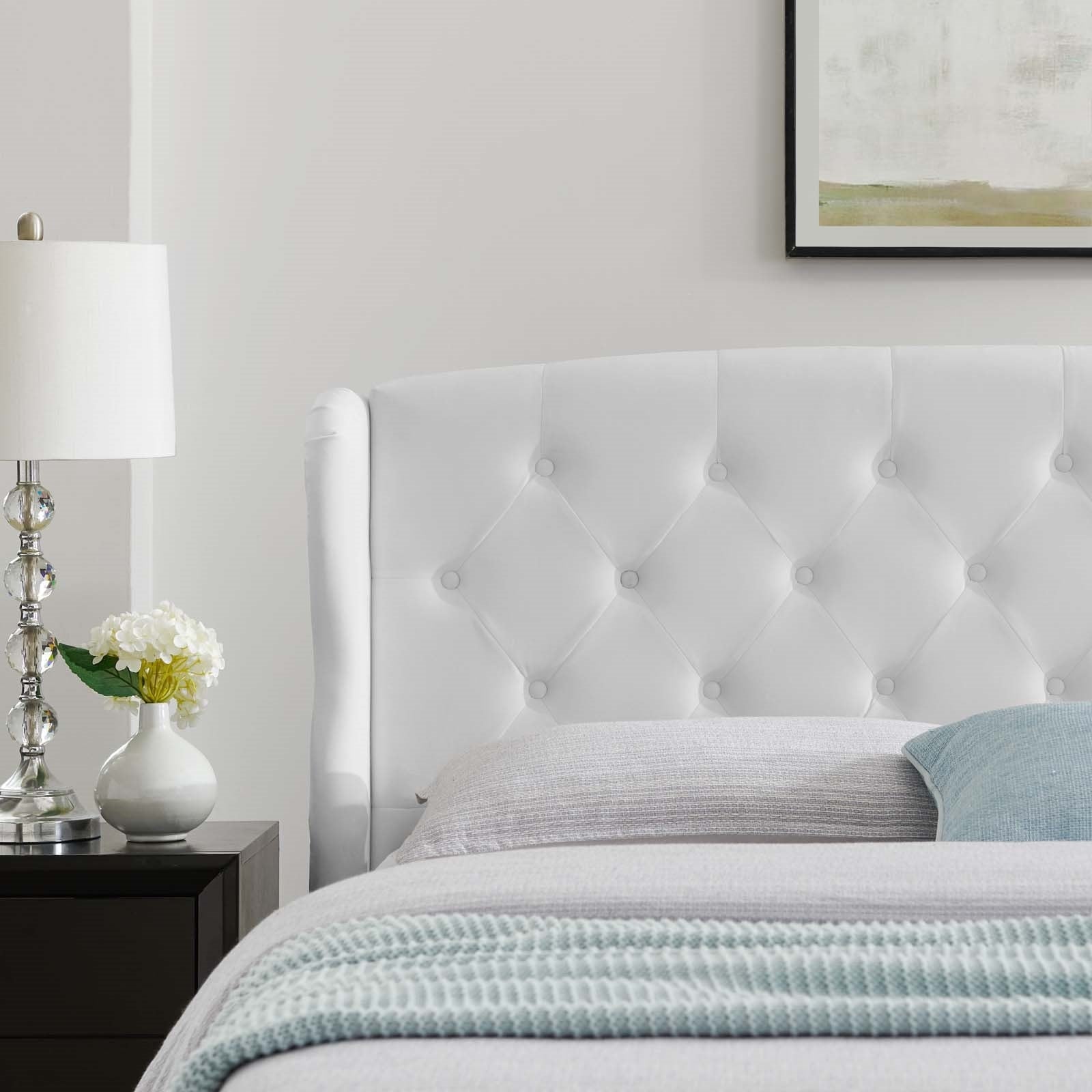 Modway Penelope Tufted Wingback Queen Performance Velvet Platform Bed | Beds | Modishstore-18