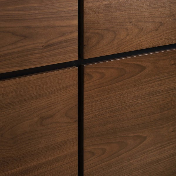 Modway Caima 3 Piece Queen Bedroom Set in Walnut | Bedroom Sets | 