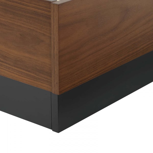 Modway Caima 3 Piece Queen Bedroom Set in Walnut | Bedroom Sets | 