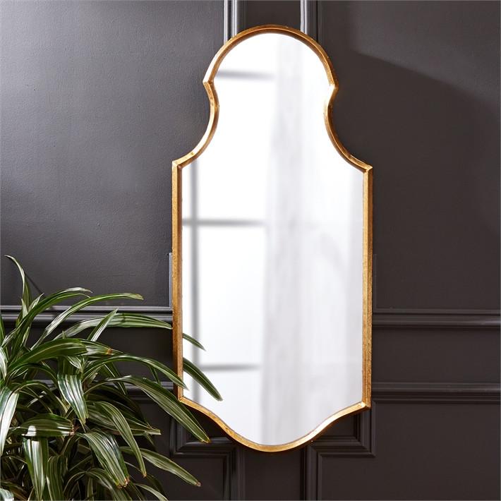 Tozai Home Gold Wall Mirror