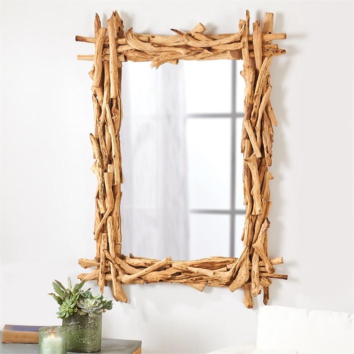 Reclaimed Driftwood Wall Mirror from Tozai Home
