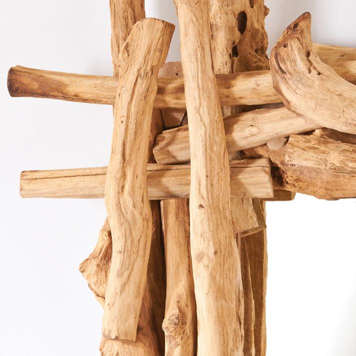 Reclaimed Driftwood Wall Mirror from Tozai Home