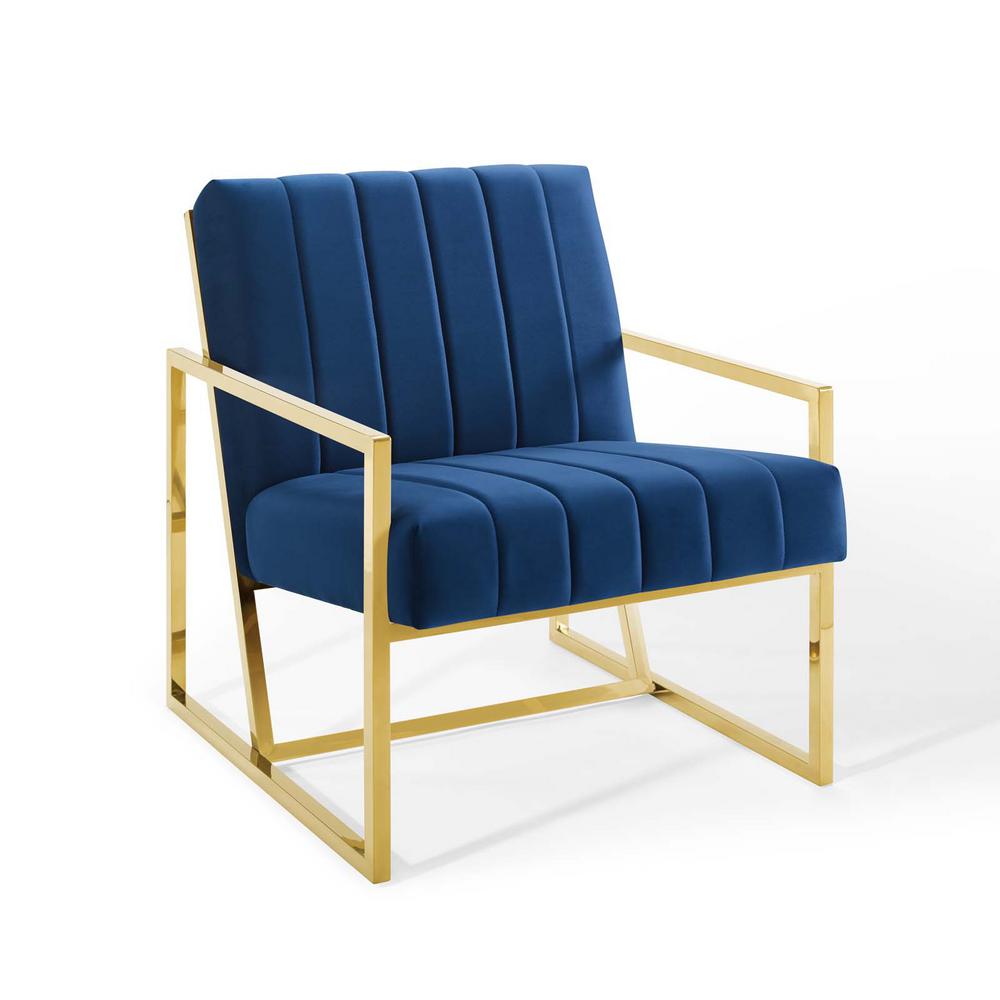 Modway Inspire Channel Tufted Performance Velvet Armchair | Armchairs | 