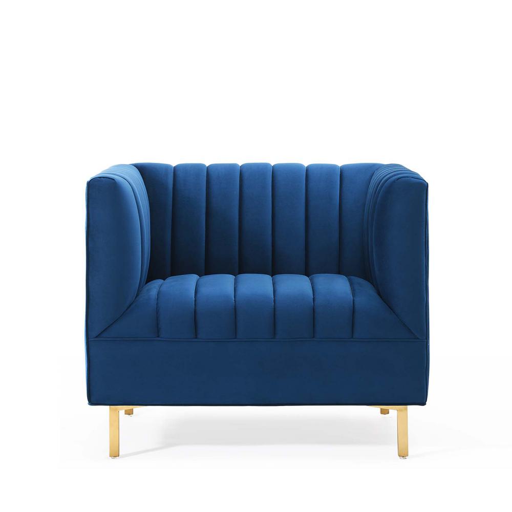 Modway Shift Channel Tufted Performance Velvet Armchair | Armchairs | Modishstore-17