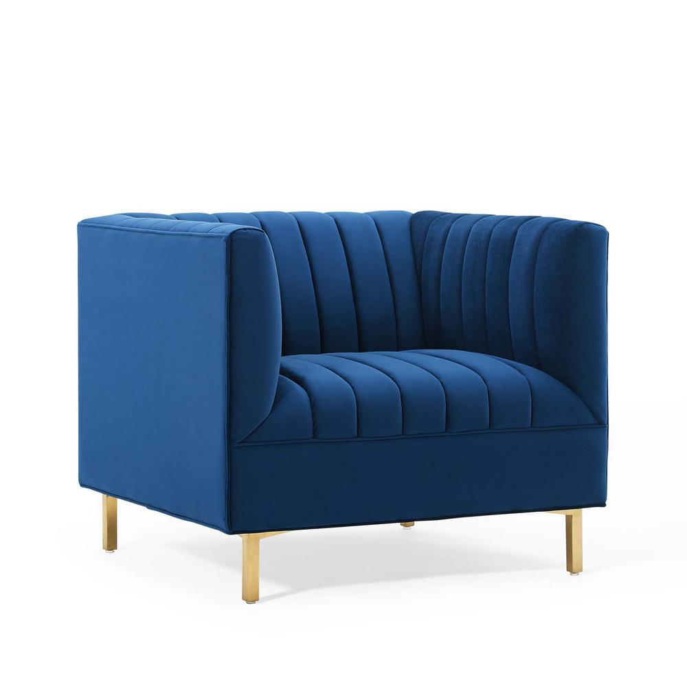 Modway Shift Channel Tufted Performance Velvet Armchair | Armchairs | Modishstore-19