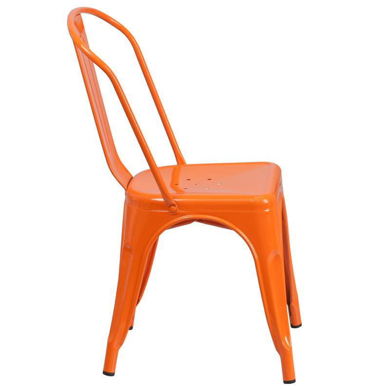 Flash Furniture Metal Indoor-Outdoor Stackable Chair