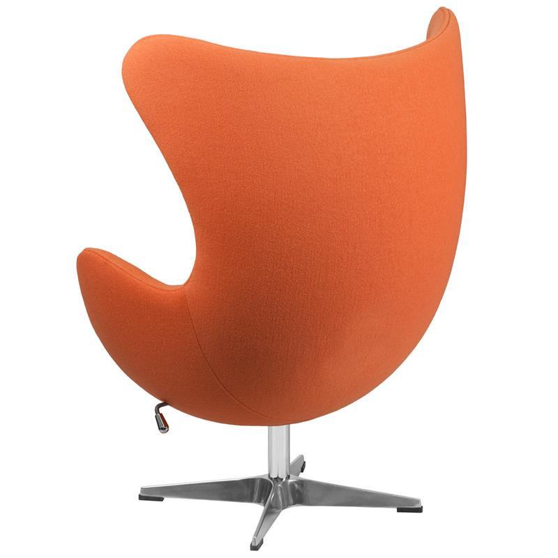 Flash Furniture Wool Fabric Egg Chair With Tilt-Lock Mechanism Lounge Chairs, Flash Furniture, - Modish Store