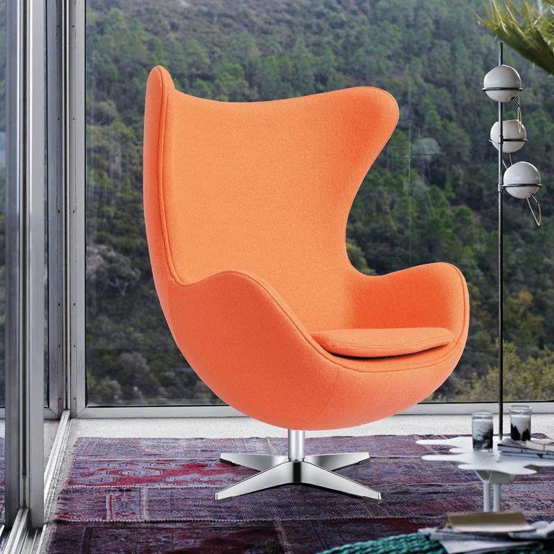 Flash Furniture Wool Fabric Egg Chair With Tilt-Lock Mechanism Lounge Chairs, Flash Furniture, - Modish Store