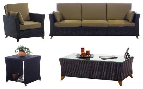 All Things Cedar 4pc. Rattan Deep Seating Set