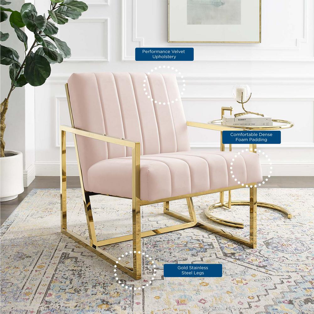 Modway Inspire Channel Tufted Performance Velvet Armchair | Armchairs | 