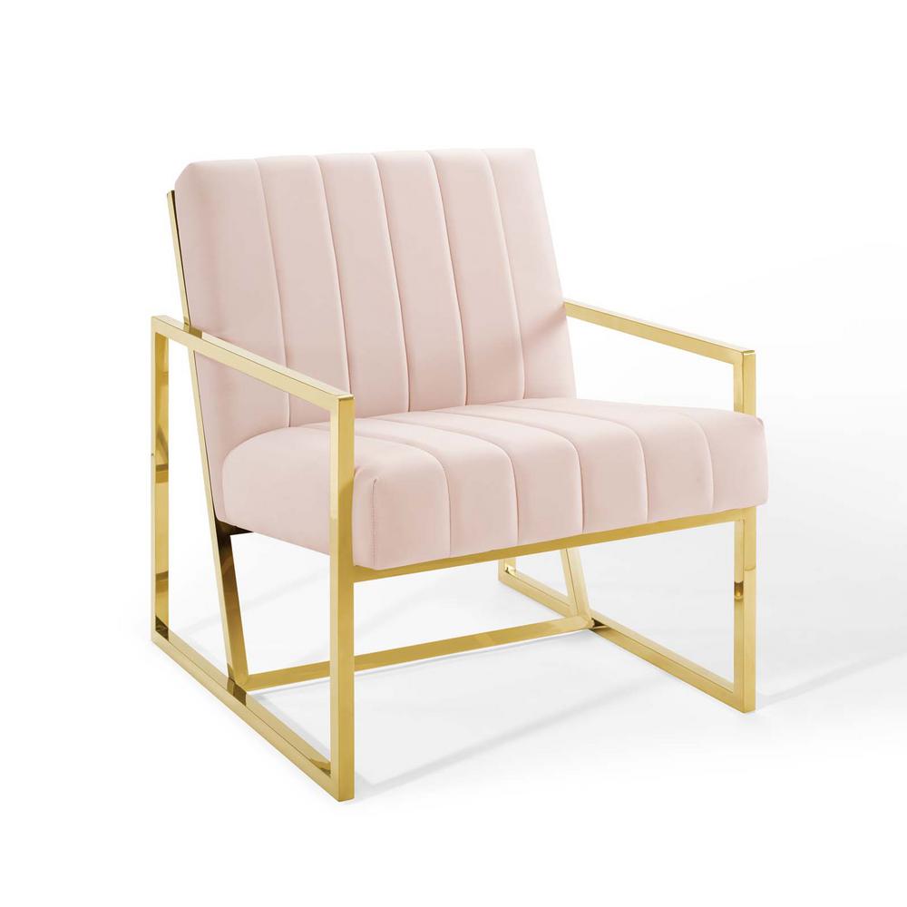 Modway Inspire Channel Tufted Performance Velvet Armchair | Armchairs | 