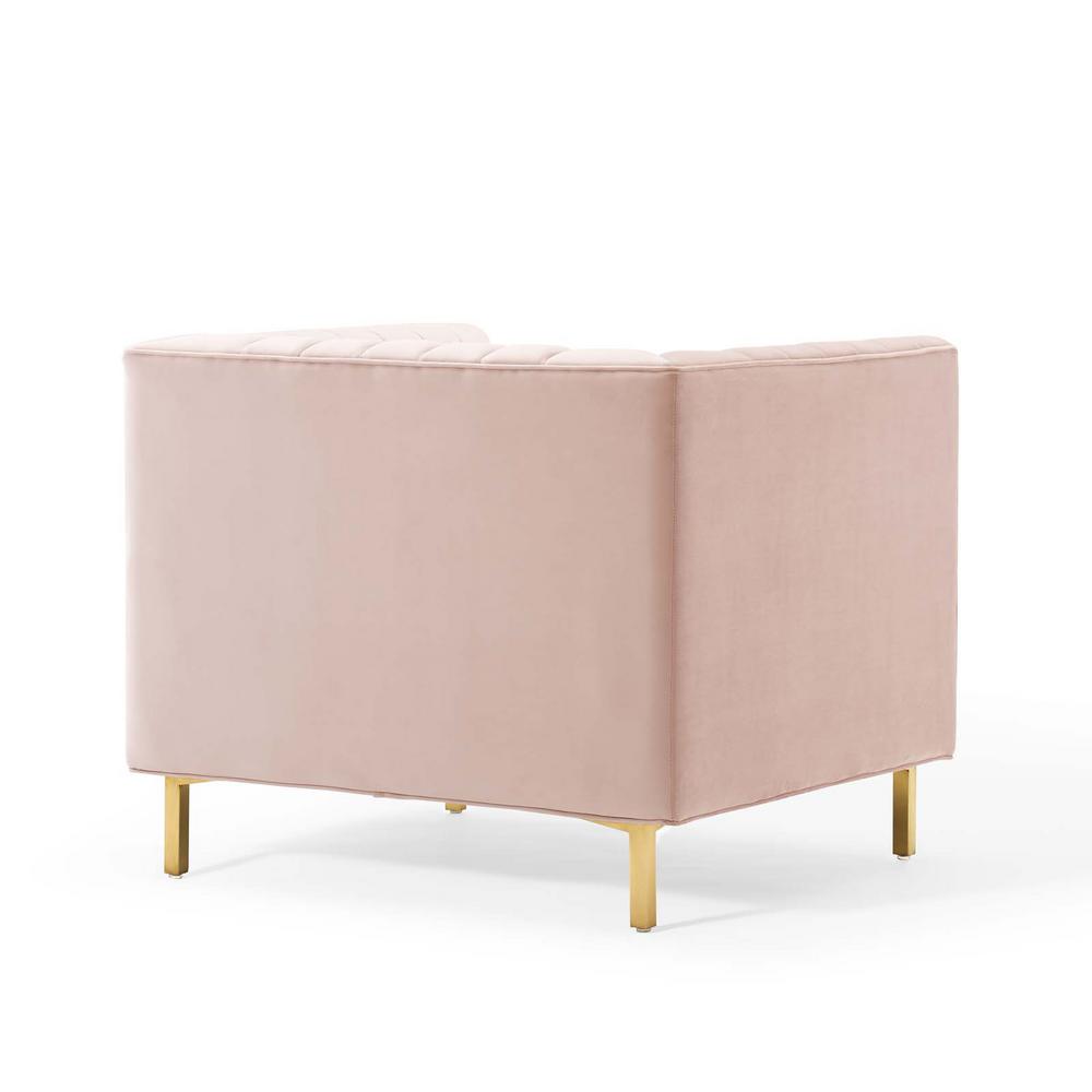 Modway Shift Channel Tufted Performance Velvet Armchair | Armchairs | Modishstore-23