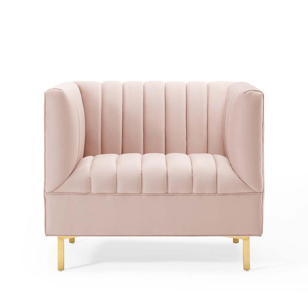 Modway Shift Channel Tufted Performance Velvet Armchair | Armchairs | Modishstore-22