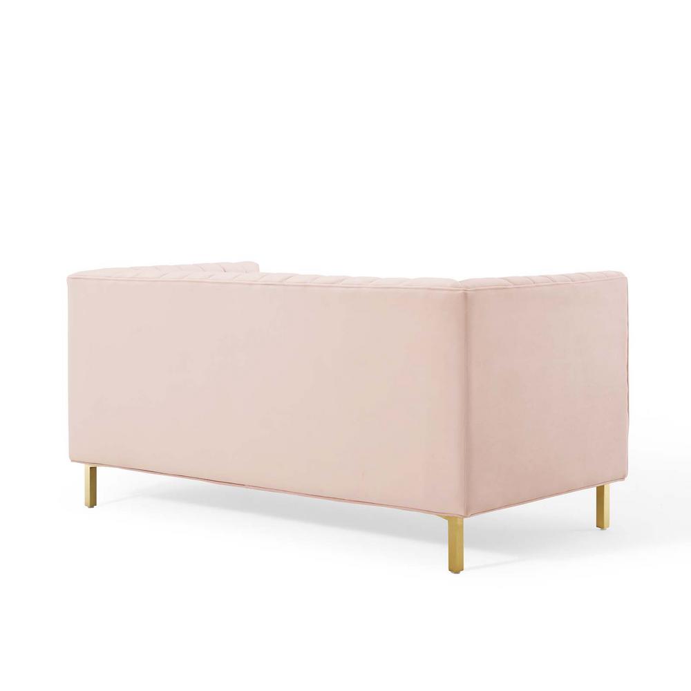 Modway Shift Channel Tufted Performance Velvet Loveseat | Loveseats | Modishstore-21