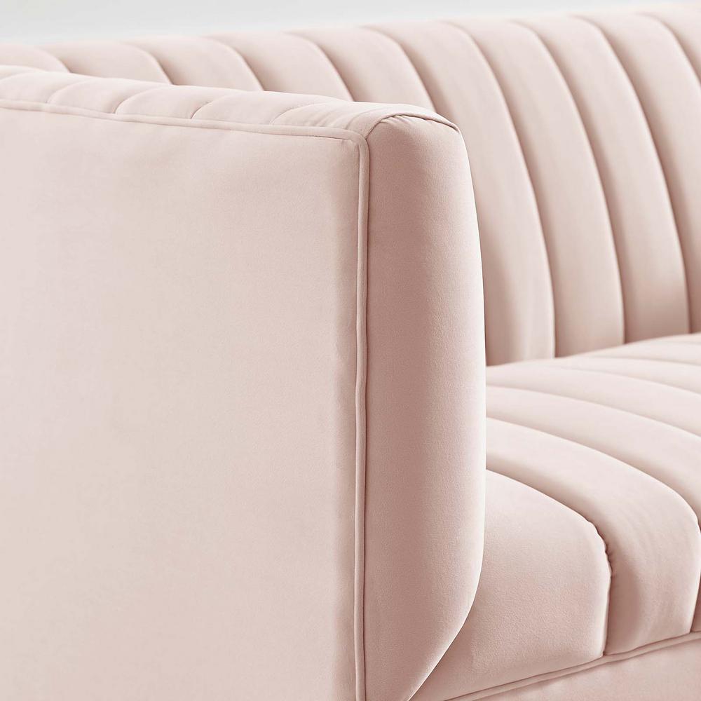 Modway Shift Channel Tufted Performance Velvet Loveseat | Loveseats | Modishstore-25