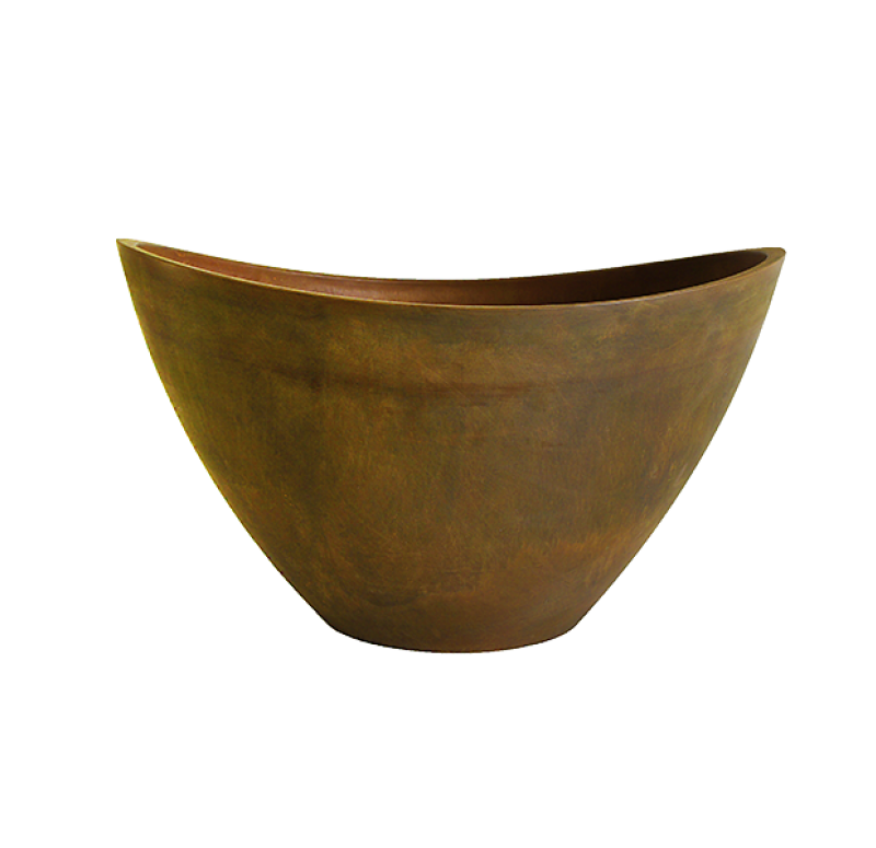 Gold Leaf Design Group Half Moon Planter