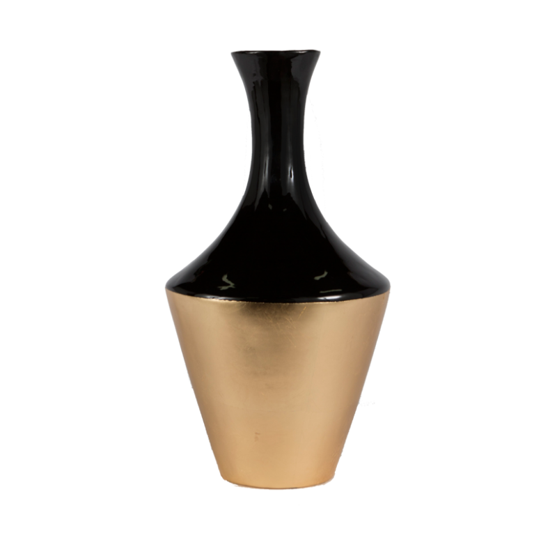 Gold Leaf Design Group Gilded Cardboard Sculpture Vases