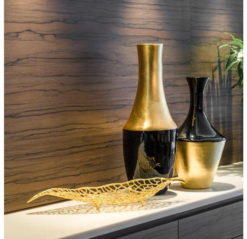 Gold Leaf Design Group Gilded Cardboard Sculpture Vases