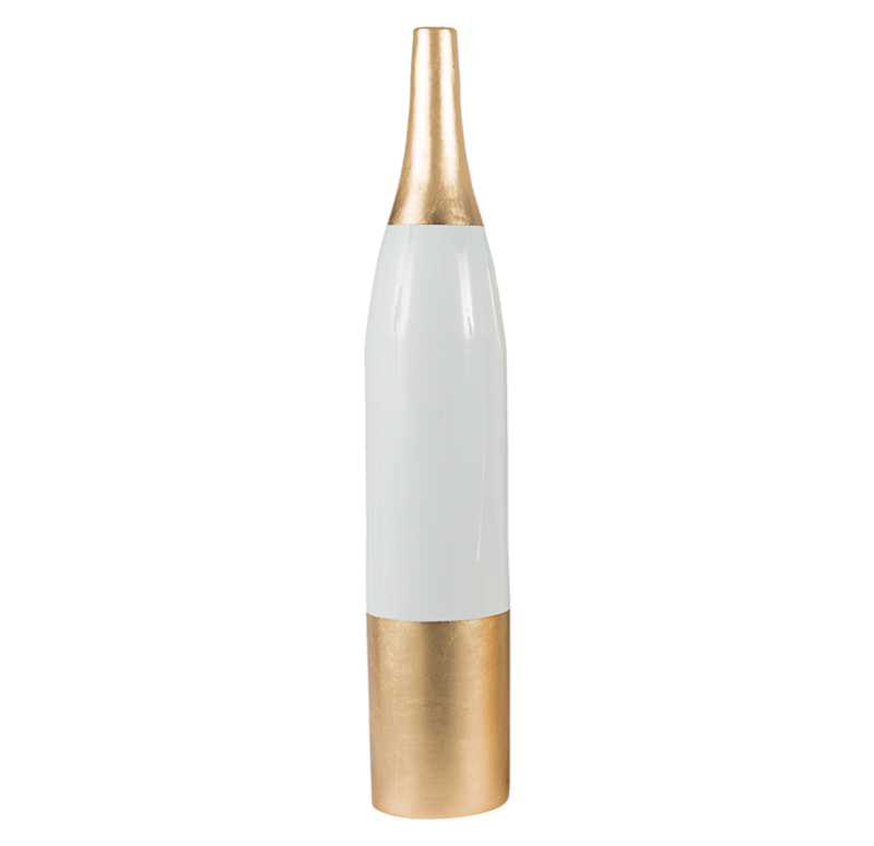 Gold Leaf Design Group Gilded Cardboard Sculpture Vases