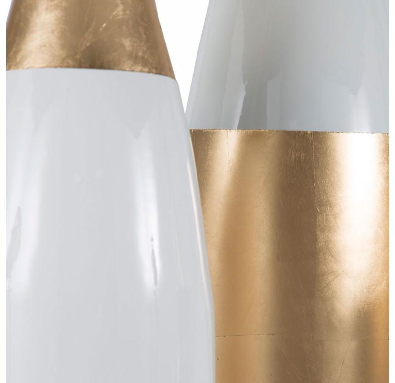 Gold Leaf Design Group Gilded Cardboard Sculpture Vases