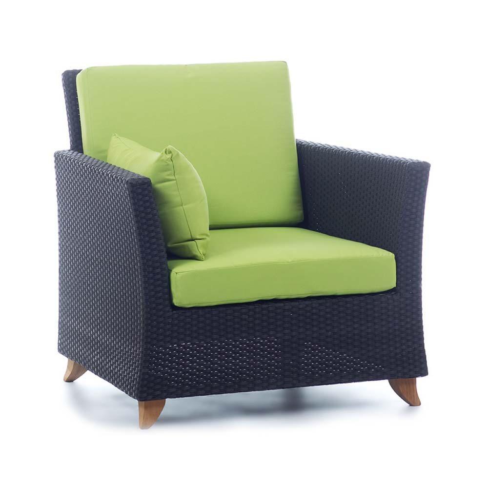 All Things Cedar Rattan Deep Seating Arm Chair