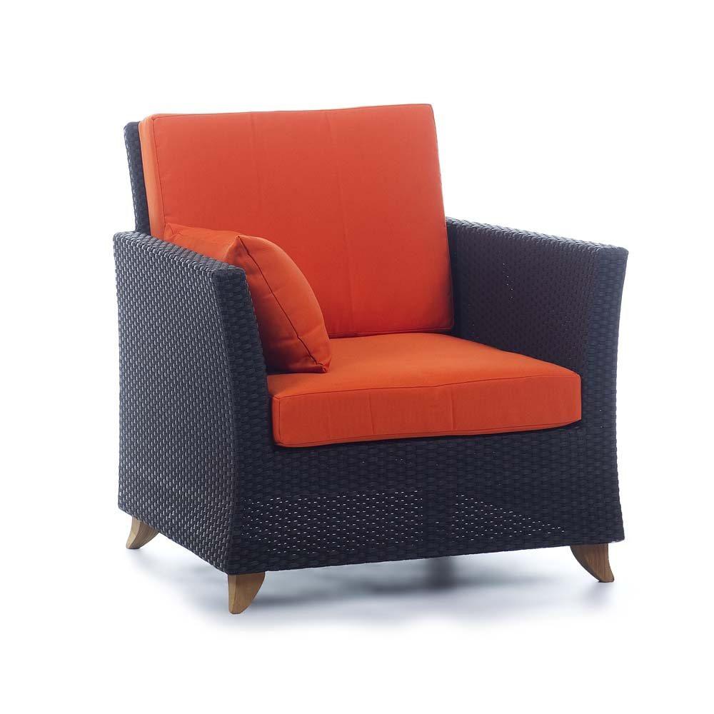 All Things Cedar Rattan Deep Seating Arm Chair