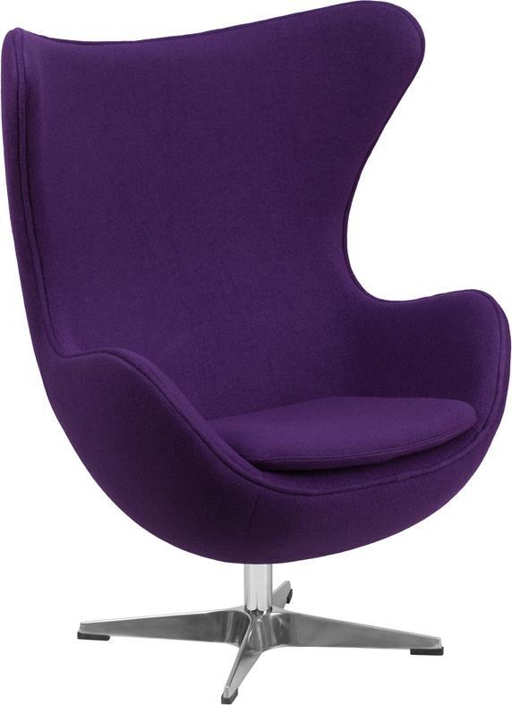 Flash Furniture Wool Fabric Egg Chair With Tilt-Lock Mechanism Lounge Chairs, Flash Furniture, - Modish Store