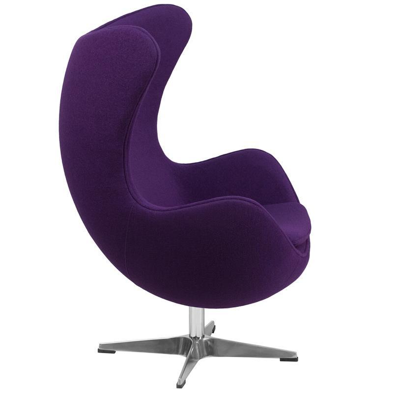 Flash Furniture Wool Fabric Egg Chair With Tilt-Lock Mechanism Lounge Chairs, Flash Furniture, - Modish Store
