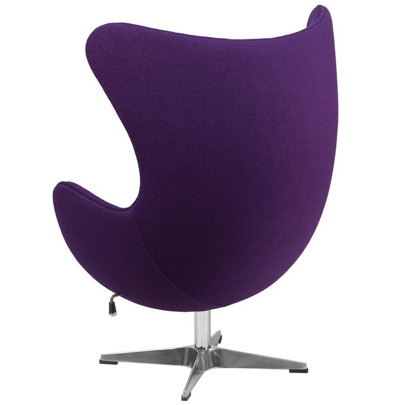 Flash Furniture Wool Fabric Egg Chair With Tilt-Lock Mechanism Lounge Chairs, Flash Furniture, - Modish Store