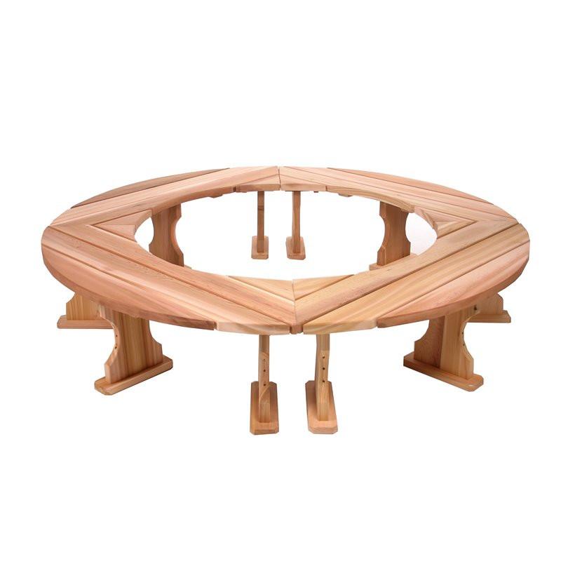 All Things Cedar Fireside Bench. Set