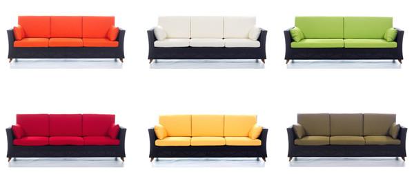 All Things Cedar Rattan Deep Seating Sofa