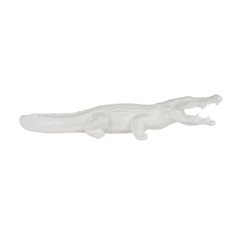 Gold Leaf Design Group Resin Crocodile