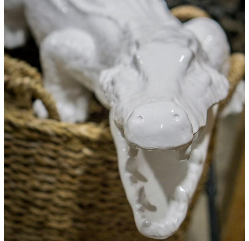 Gold Leaf Design Group Resin Crocodile