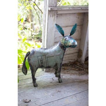 Kalalou Reclaimed Metal Donkey