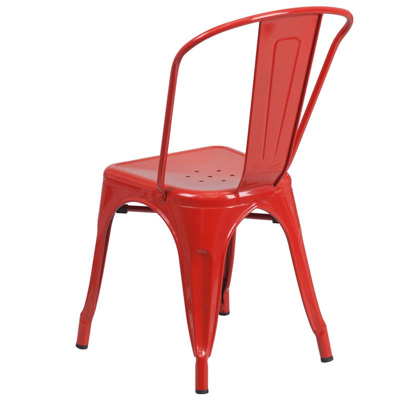 Flash Furniture Metal Indoor-Outdoor Stackable Chair