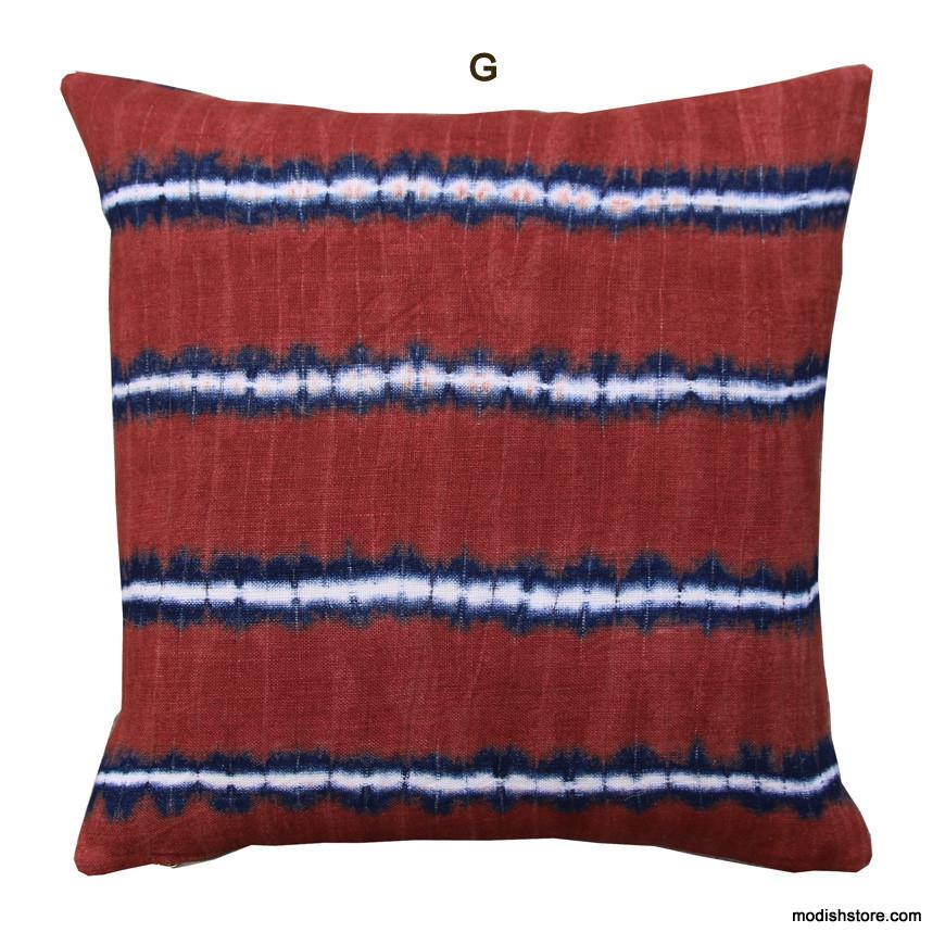 Roost Shibori Linen Pillows