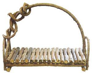Reclaimed Driftwood Twig Serving Tray With Crazy Vine Handle by Kalalou