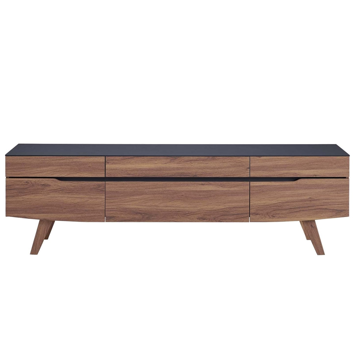 Modway Scope 2 Piece Entertainment Center in Walnut Gray | TV Stands | Modishstore-4