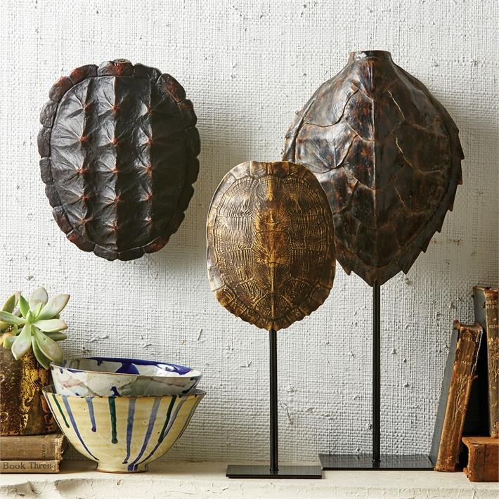 Tozai Home Decorative Tortoise Shells - Set of 3