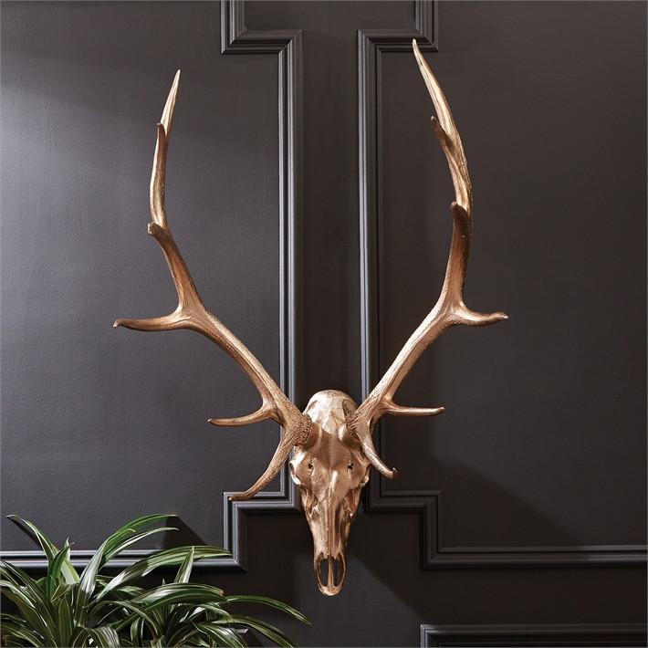 Tozai Home Soft Gold Deer Head Resin