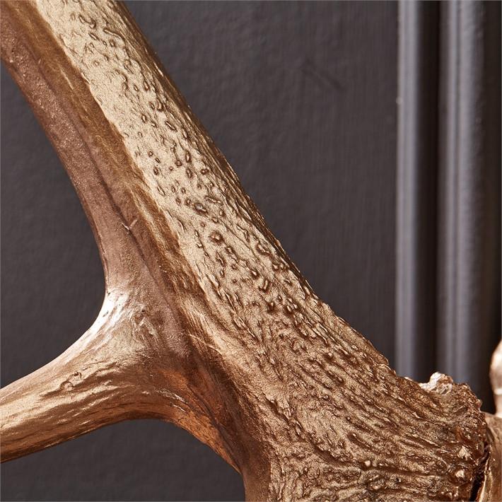 Tozai Home Soft Gold Deer Head Resin