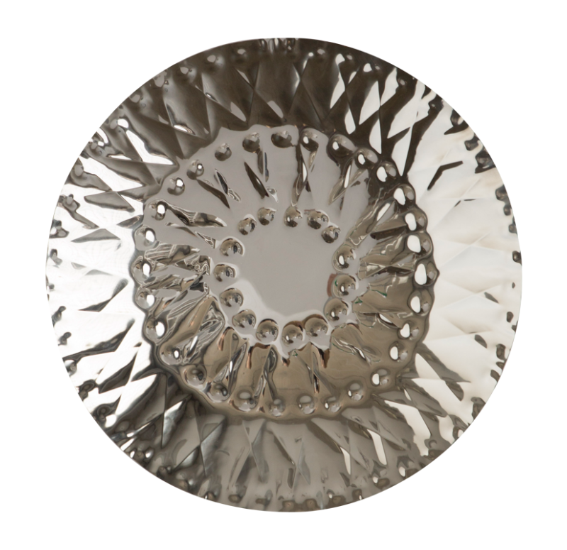Gold Leaf Design Group Stitch Platter