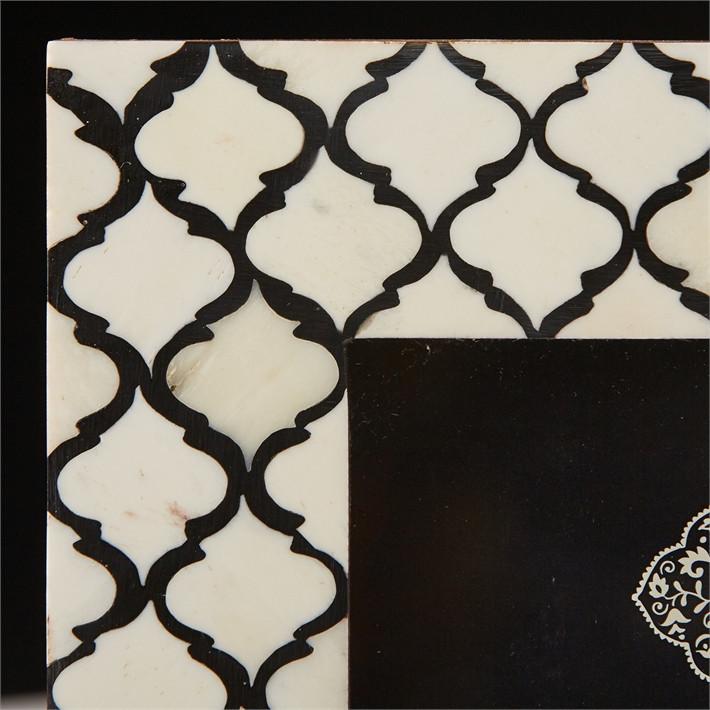 Tozai S/2 Patterned Bone Photo Frames Bone/MDF