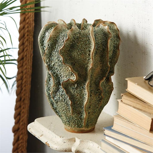 Tozai Home Green Coral Form Vase