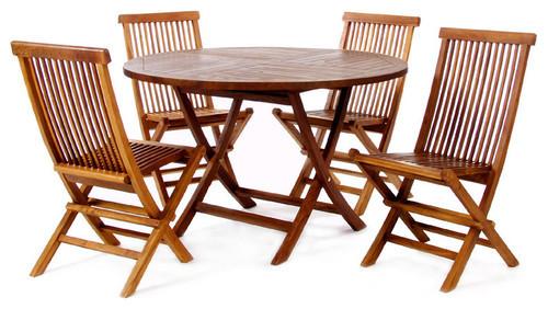 All Things Cedar 5pc. Folding Table Set